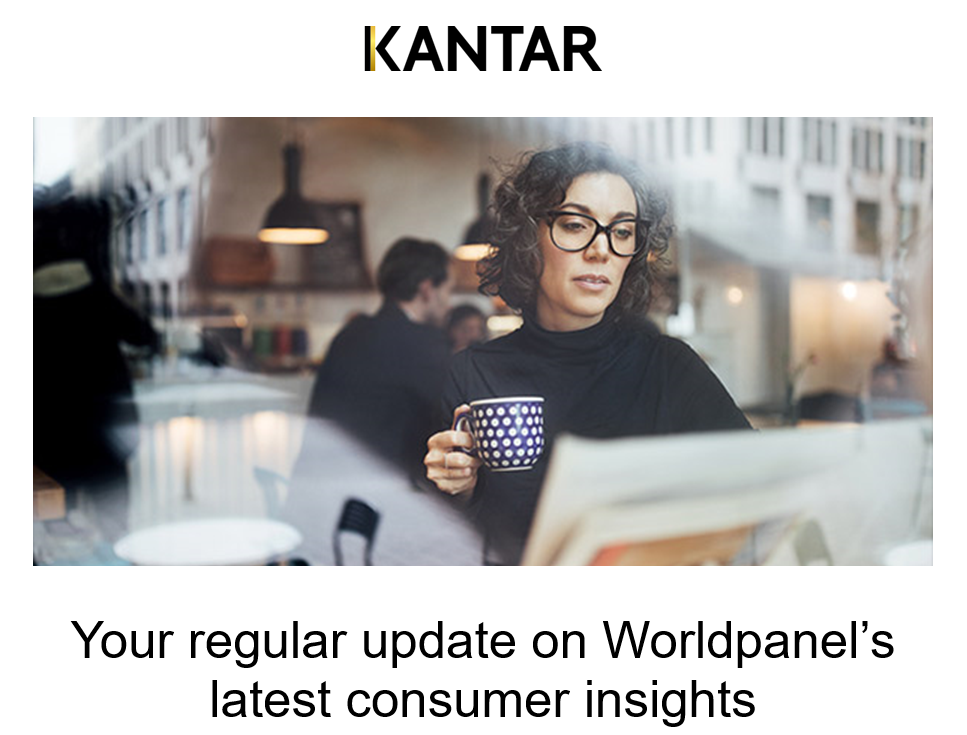 Lead Nurturing - Kantar email campaigns share consumer insights from their Worldpanel.
