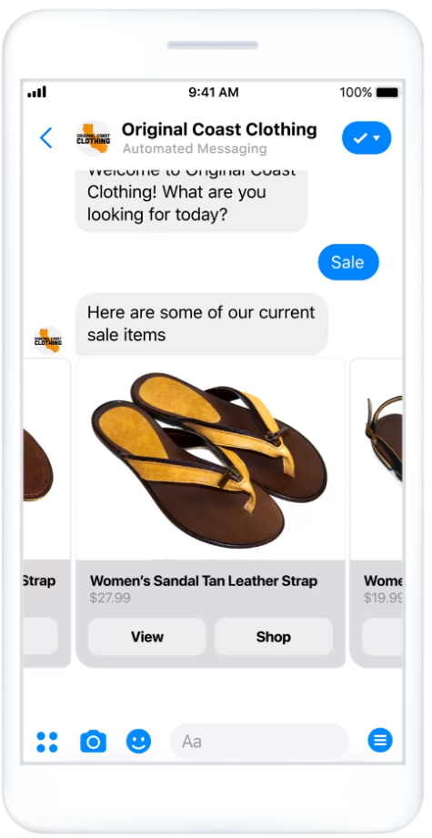 Facebook Messenger Ad Format