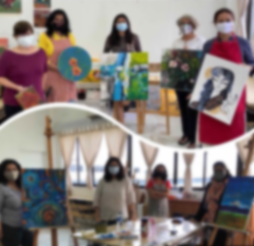 Instagram Content Best Practices - Instagram Post - Art Jam at Sangeeta Charan’s art studio and workshop.