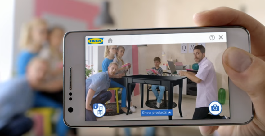 Ikea Catalogue app: Virtual preview of products with augmented reality