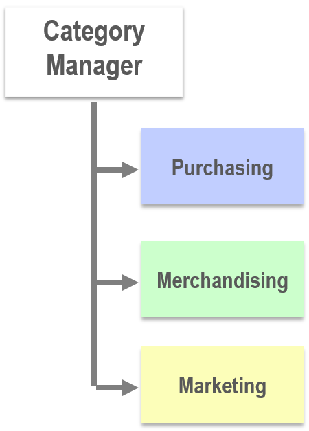 Category manager role and organization structure.