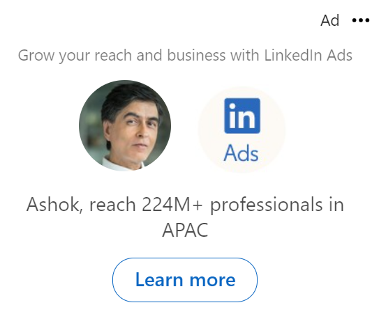 LinkedIn Advertising - Dynamic Advertisement