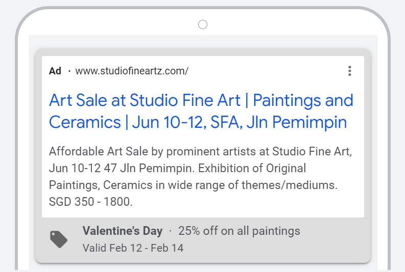 Promotion asset - Google's Ads