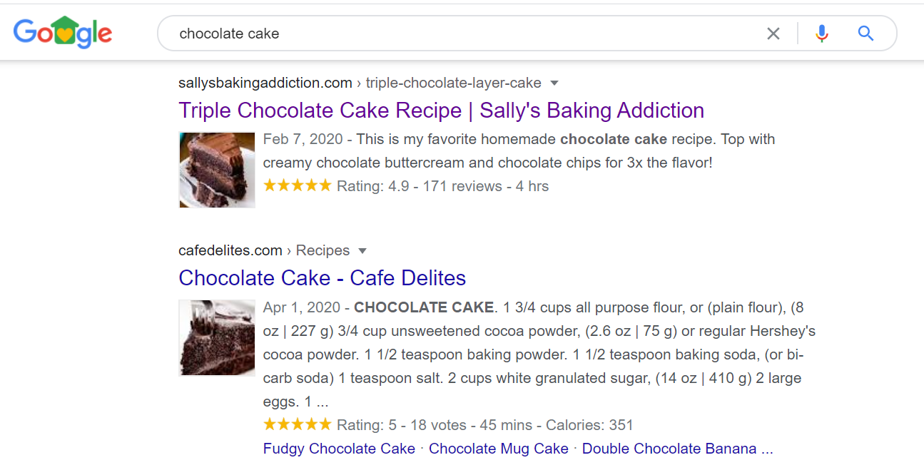 Rich snippets in SERP: SEO