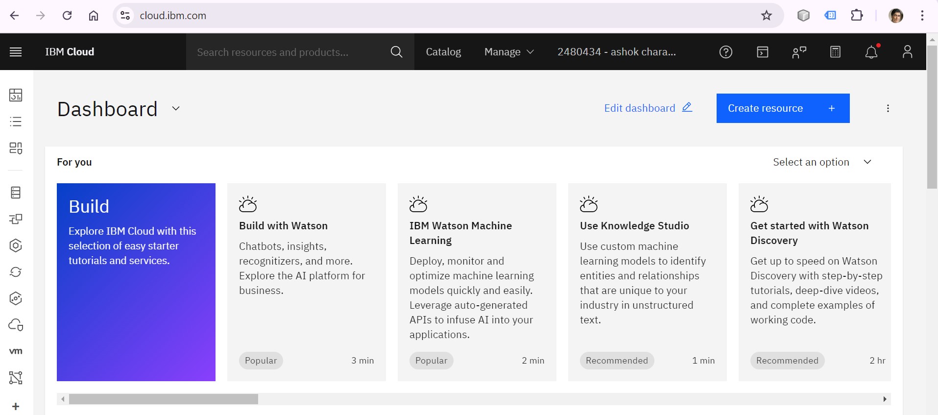 IBM Cloud Services.